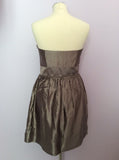 Coast Bronze Strapless Dress Size 14 - Whispers Dress Agency - Womens Eveningwear - 2