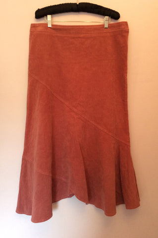 Brand New Laura Ashley Pink Corduroy Calf Length Skirt Size 14 - Whispers Dress Agency - Sold - 1