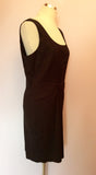 BRAND NEW ARMANI EXCHANGE BLACK PONTE MINI DRESS SIZE 14 - Whispers Dress Agency - Sold - 3