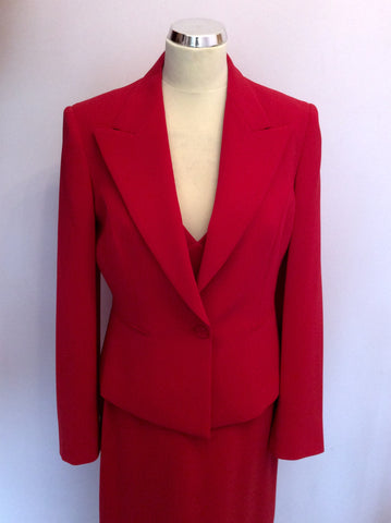BRAND NEW MAX MARA RED DRESS & JACKET SUIT SIZE 14 - Whispers Dress Agency - Sold - 2