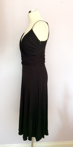 MONSOON BLACK STRAPPY OCCASION DRESS SIZE 12 - Whispers Dress Agency - Womens Dresses - 3