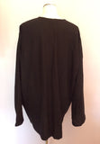 Jacqueline Beverley Black Linen Jacket Size XL - Whispers Dress Agency - Sold - 2