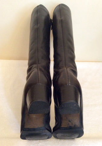 Vintage Bally Black Leather Boots Size 4/37 - Whispers Dress Agency - Sold - 5