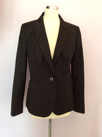 Ted Baker Black Wool Blend Suit Jacket Size 4 UK 14 - Whispers Dress Agency - Sold - 1