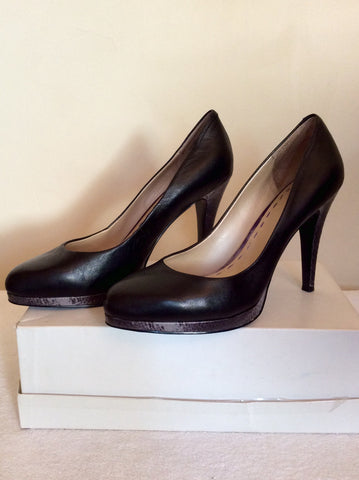 Nine West Black & Grey Snakeskin Heels Size 6/39 - Whispers Dress Agency - Womens Heels - 1