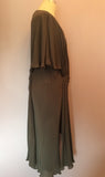 Amanda Wakeley Dark Grey Silk Grecian Style Dress Size 16 - Whispers Dress Agency - Sold - 4