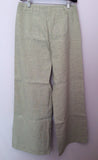 Annette Gortz Light Grey Pinstripe Linen Blend Trouser Suit Size 40/44 UK 14/18 - Whispers Dress Agency - Womens Suits & Tailoring - 5