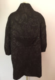 Helena Christensen Black Shimmer Occasion Coat Size 16 - Whispers Dress Agency - Sold - 2