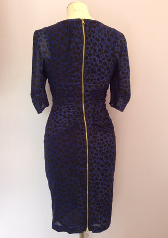 Whistles Purple Leopard Print Silk Dress Size 6 - Whispers Dress Agency - Sold - 4