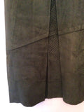 Mansharey Women Dark Grey Suede Skirt Size M - Whispers Dress Agency - Womens Skirts - 3