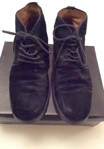 Patrick Cox Black Pony Skin Lace Up Chukka Boots Size 7/40 - Whispers Dress Agency - Mens Boots - 2