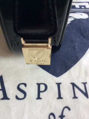 ASPINAL BLACK PATENT LEATHER SOFT LAPTOP TOTE BAG - Whispers Dress Agency - Shoulder Bags - 6