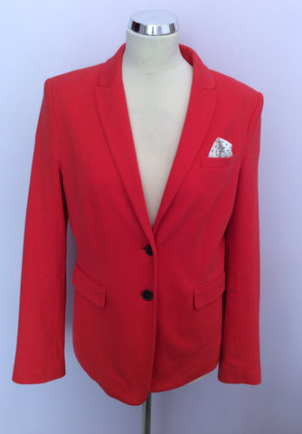 OUI CORAL COTTON BLEND JACKET SIZE 14 - Whispers Dress Agency - Womens Coats & Jackets - 1
