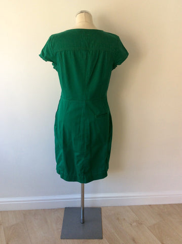 BRAND NEW HOBBS NW3 APPLE GREEN BUTTON THROUGH DRESS SIZE 12 - Whispers Dress Agency - Womens Dresses - 3