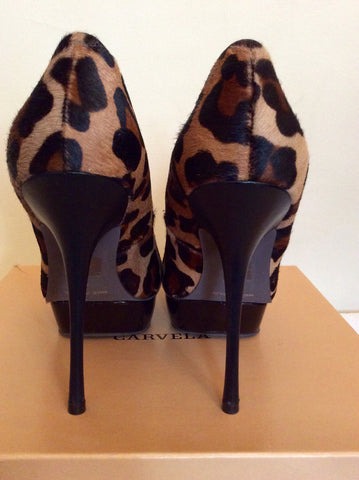 Carvela Brown Leopard Print Ponyskin Heels Size 7/40 - Whispers Dress Agency - Sold - 4