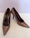 Kurt Geiger Brown Patent Leather Heels Size 5/38 - Whispers Dress Agency - Womens Heels - 2