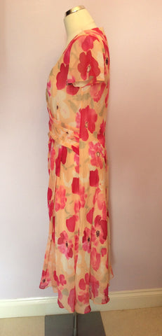 Fenn Wright Manson Floral Print Silk Dress Size 14 - Whispers Dress Agency - Sold - 2