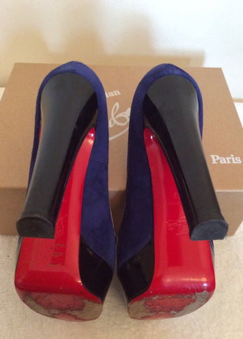 Christian Louboutin Royal Blue Platform Heels Size 6/39 - Whispers Dress Agency - Sold - 7