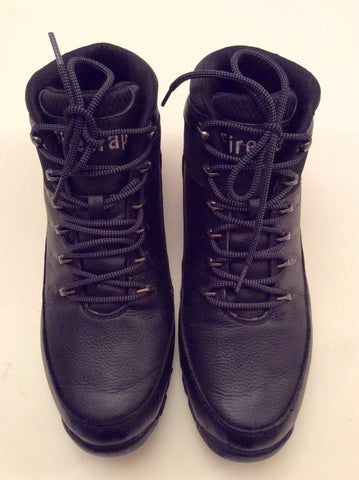 Firetrap Black Leather Lace Up Rhino Boots Size 11.5/46.5 - Whispers Dress Agency - Sold - 3