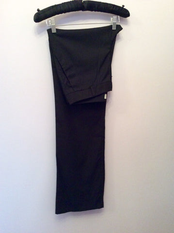 Nicole Farhi Black Wool Blend Trousers Size 12 - Whispers Dress Agency - Sold - 1