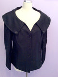 Frank Usher Black Wide Neckline Jacket & Long Skirt Suit Size 16/18 - Whispers Dress Agency - Womens Suits & Tailoring - 2