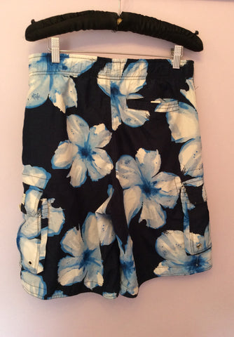 Abercrombie & Fitch Blue & White Floral Swim Short Size S - Whispers Dress Agency - Mens Swim & Beachwear - 2