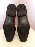 Giovanni Tan Brown Ankle Boots Size 10 / 44 - Whispers Dress Agency - Sold - 5