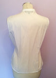 Coast White Pleated Front Sleeveless Top Size 14 - Whispers Dress Agency - Womens Tops - 2