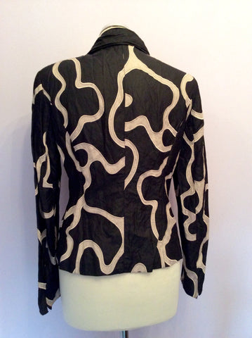 Gerry Weber Black & Beige Print Jacket Size 10 - Whispers Dress Agency - Womens Coats & Jackets - 3