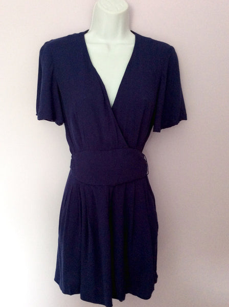 French Connection Dark Blue Shorts Playsuit Size 10 - Whispers Dress Agency - Sold - 1