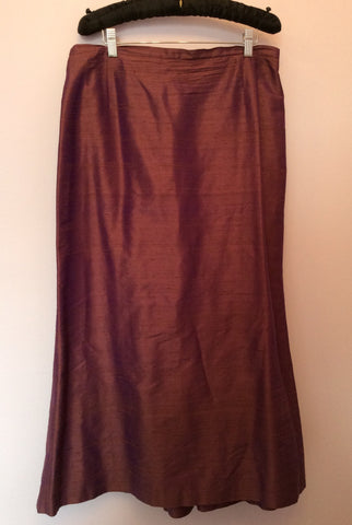 Paule Vasseur Wine Silk Jacket, Top & Long Skirt Size 16 - Whispers Dress Agency - Womens Special Occasion - 6