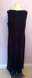 Ann Harvey Black & White Embroidery Silk & Linen Long Dress Size 22 - Whispers Dress Agency - Sold - 3