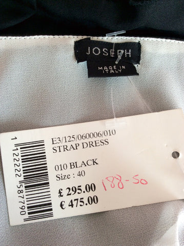 Brand New Joseph Black Silk Strappy Dress Size 40 UK 8 - Whispers Dress Agency - Womens Dresses - 8