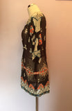All Saints Dark Brown Silk Sequin Chariot Dress Size 12 - Whispers Dress Agency - Sold - 5