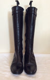 Nic Dean Black Buckle Trim Leather Boots Size 4/37 - Whispers Dress Agency - Womens Boots - 3