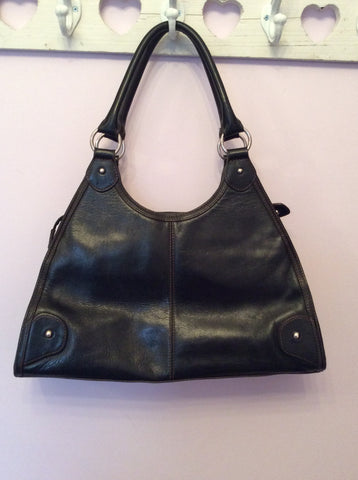 Karen Millen Dark Brown Leather Shoulder Bag - Whispers Dress Agency - Sold - 2