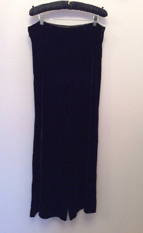 Hobbs Black Velvet Trousers Size 12 - Whispers Dress Agency - Sold - 2