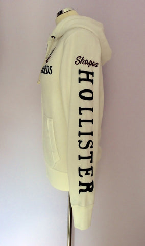 Brand New Hollister White Hooded Sweatshirt Top Size Medium - Whispers Dress Agency - Sold - 2