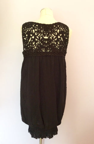 Sophyline Black Appliqué Trim Dress Size S/M - Whispers Dress Agency - Womens Dresses - 3