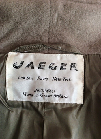 Vintage Jaeger Light Brown 100% Wool Coat Size 10 - Whispers Dress Agency - Sold - 5