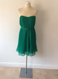 BRAND NEW FRENCH CONNECTION SHELBY GREEN PLEATED DRESS SIZE 12 - Whispers Dress Agency - Womens Dresses - 3