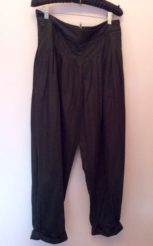 French Connection Black Ali Baba Balloon Trousers Size 12 - Whispers Dress Agency - Sold - 1