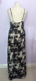 Numph Grey, Black & Cream Print Maxi Dress Size 14 - Whispers Dress Agency - Sold - 2
