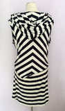 Vivienne Westwood Dark Blue & White Stripe Hooded Dress Size S - Whispers Dress Agency - Womens Dresses - 2