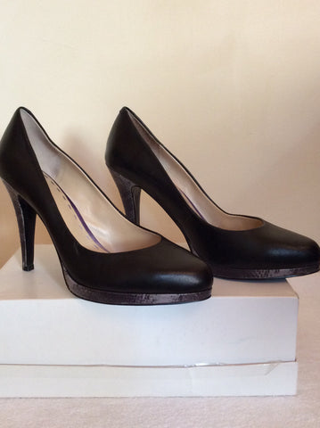 Nine West Black & Grey Snakeskin Heels Size 6/39 - Whispers Dress Agency - Womens Heels - 3