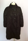 Helena Christensen Black Shimmer Occasion Coat Size 16 - Whispers Dress Agency - Sold - 1