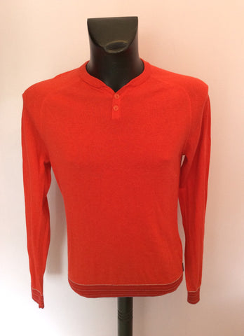 Ted Baker Red Crew Neck Jumper Size 3 Approx M - Whispers Dress Agency - Mens Knitwear - 1