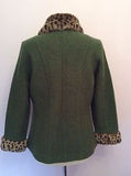 Deane & White Wool & Faux Fur Trim Zip Up Jacket Size M - Whispers Dress Agency - Womens Coats & Jackets - 3
