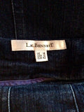 LK Bennett Blue Denim Fluted Hem Skirt Size 14 - Whispers Dress Agency - Womens Skirts - 3