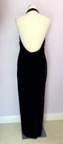 Pierce Fionda Black Velvet Long Evening Dress Size 12 - Whispers Dress Agency - Womens Dresses - 2